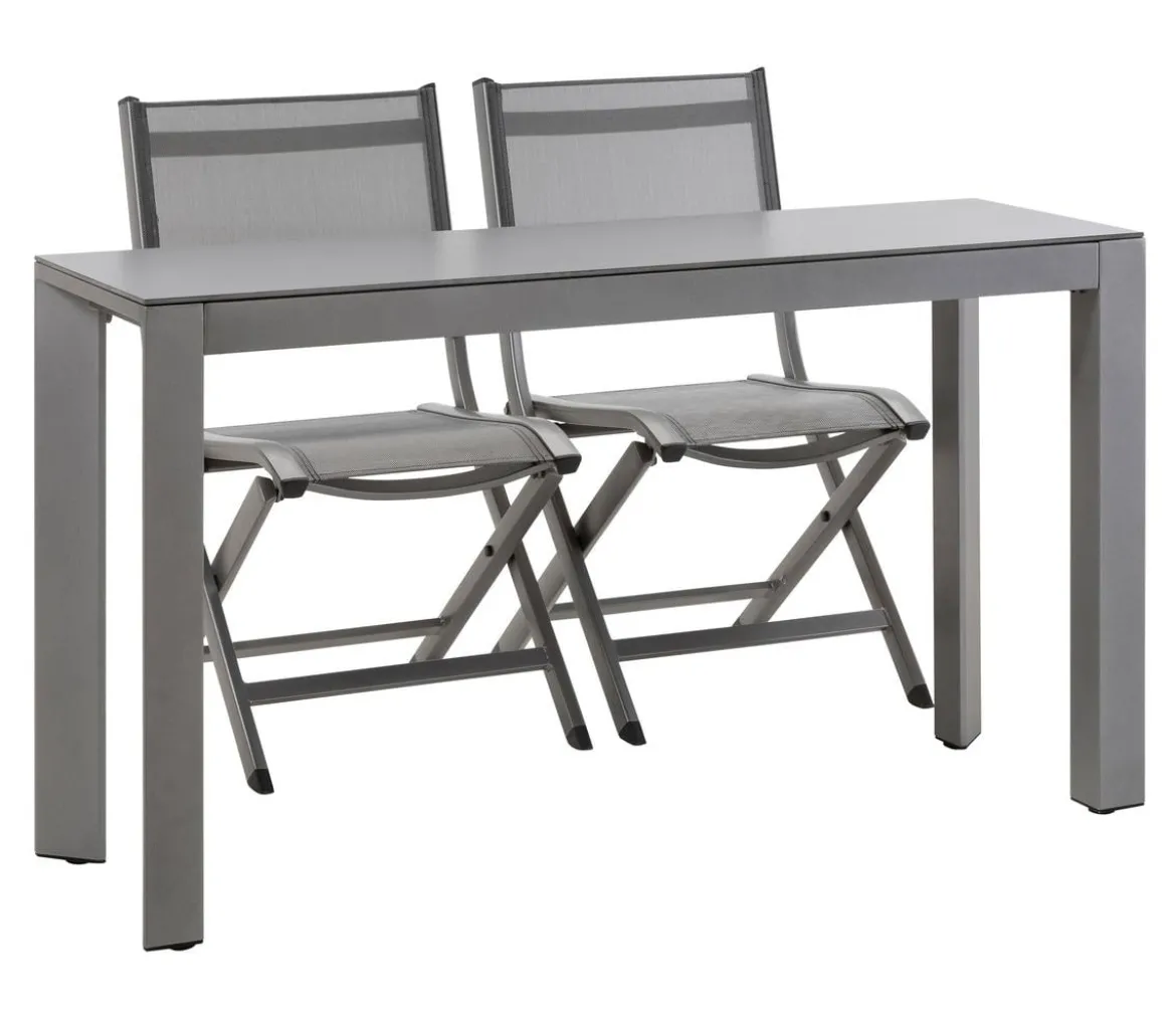 Dehner Balkontisch Chicago, ca. B133,5/H75/T42 cm