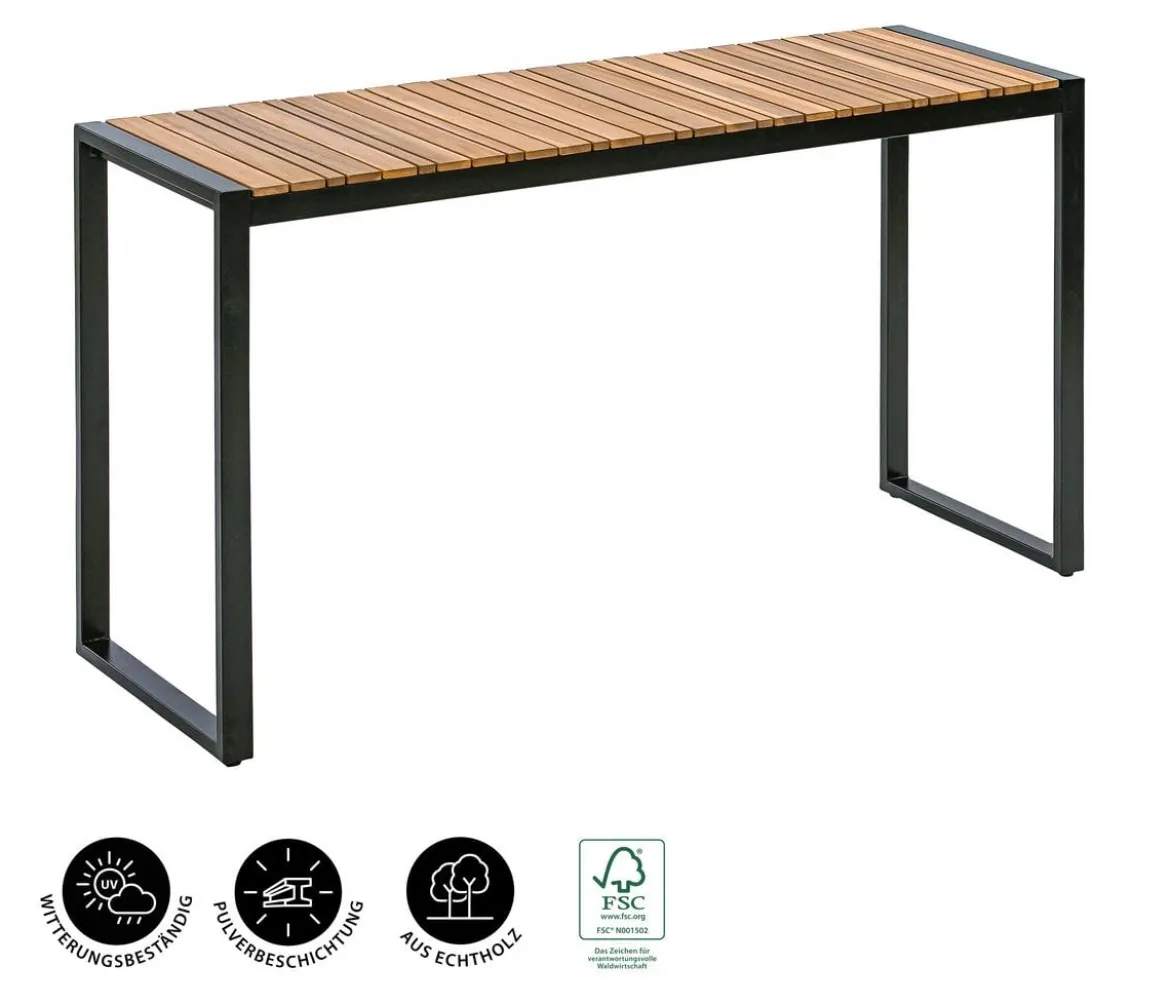 Dehner Balkontisch Chicago Wood, ca. B133/H74,5/T42 cm