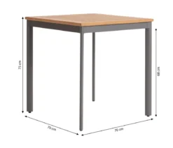 Dehner Balkontisch Colmar ca. B70/H75/T70 cm