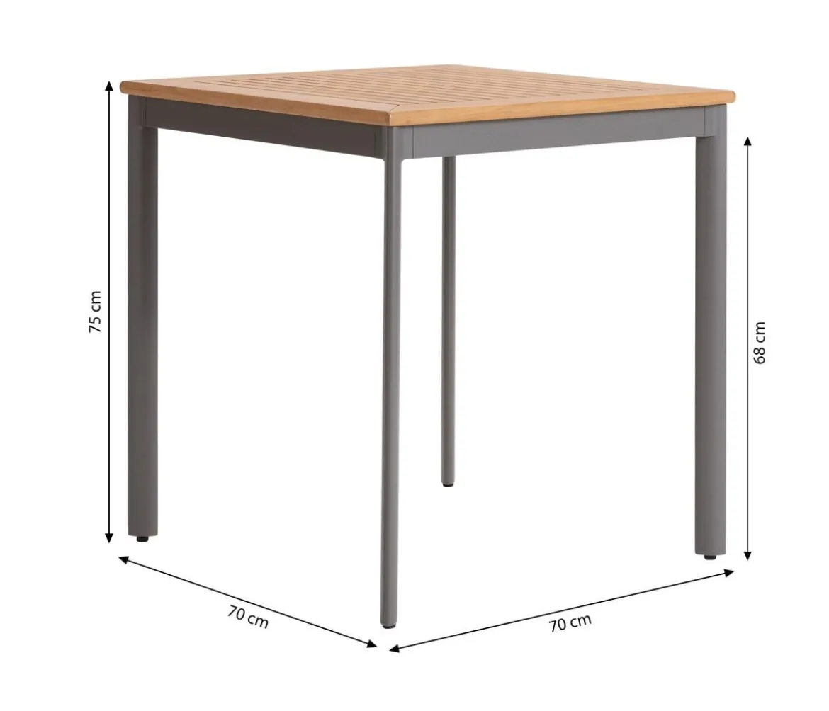 Dehner Balkontisch Colmar ca. B70/H75/T70 cm