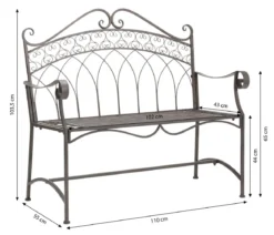Dehner Bank Antik, 2-Sitzer