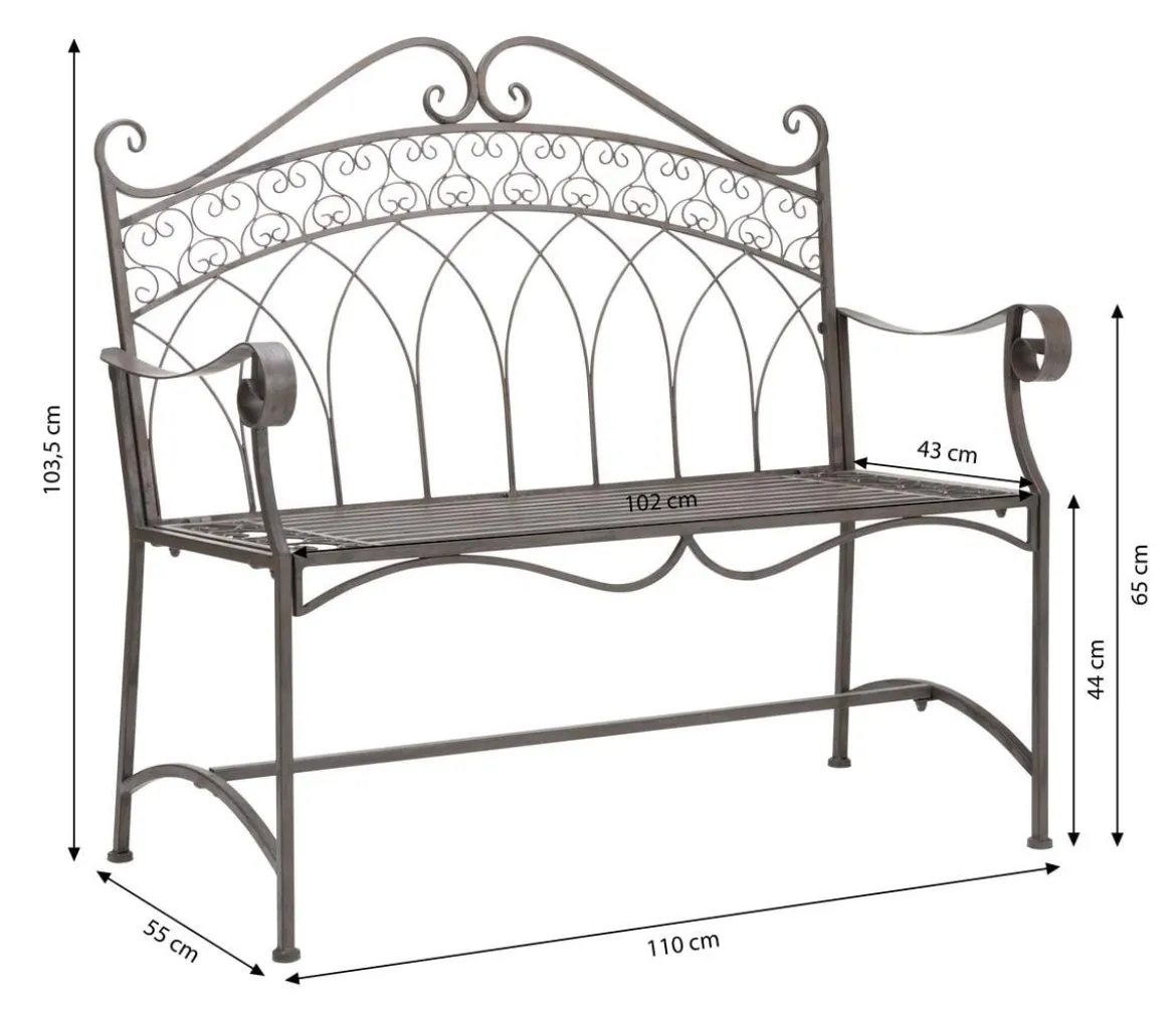 Dehner Bank Antik, 2-Sitzer