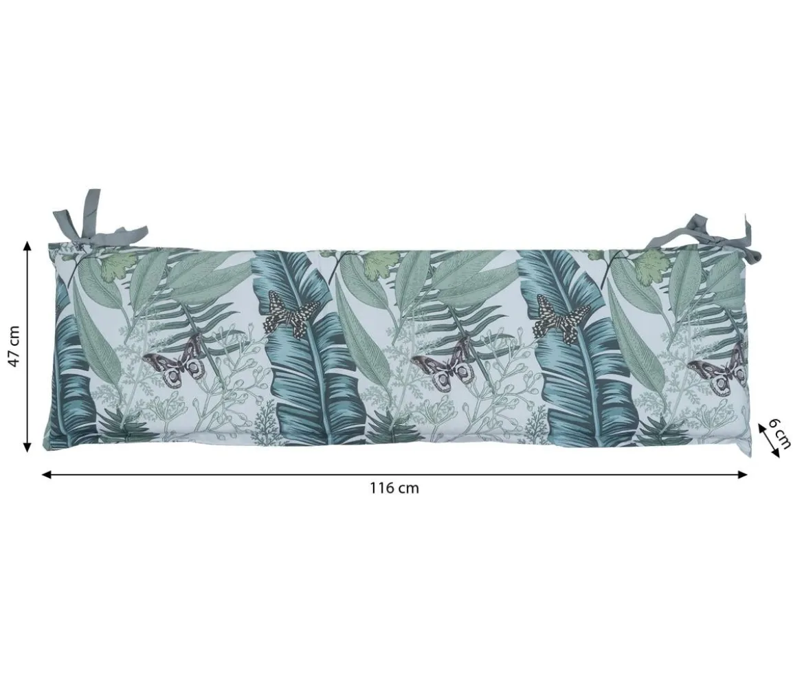 Dehner Bankauflage Sardegna 2-Sitzer, ca. B116/H6/T47 cm