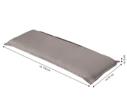Dehner Bankauflage Veneto 3-Sitzer, ca. B156/H6/T47 cm