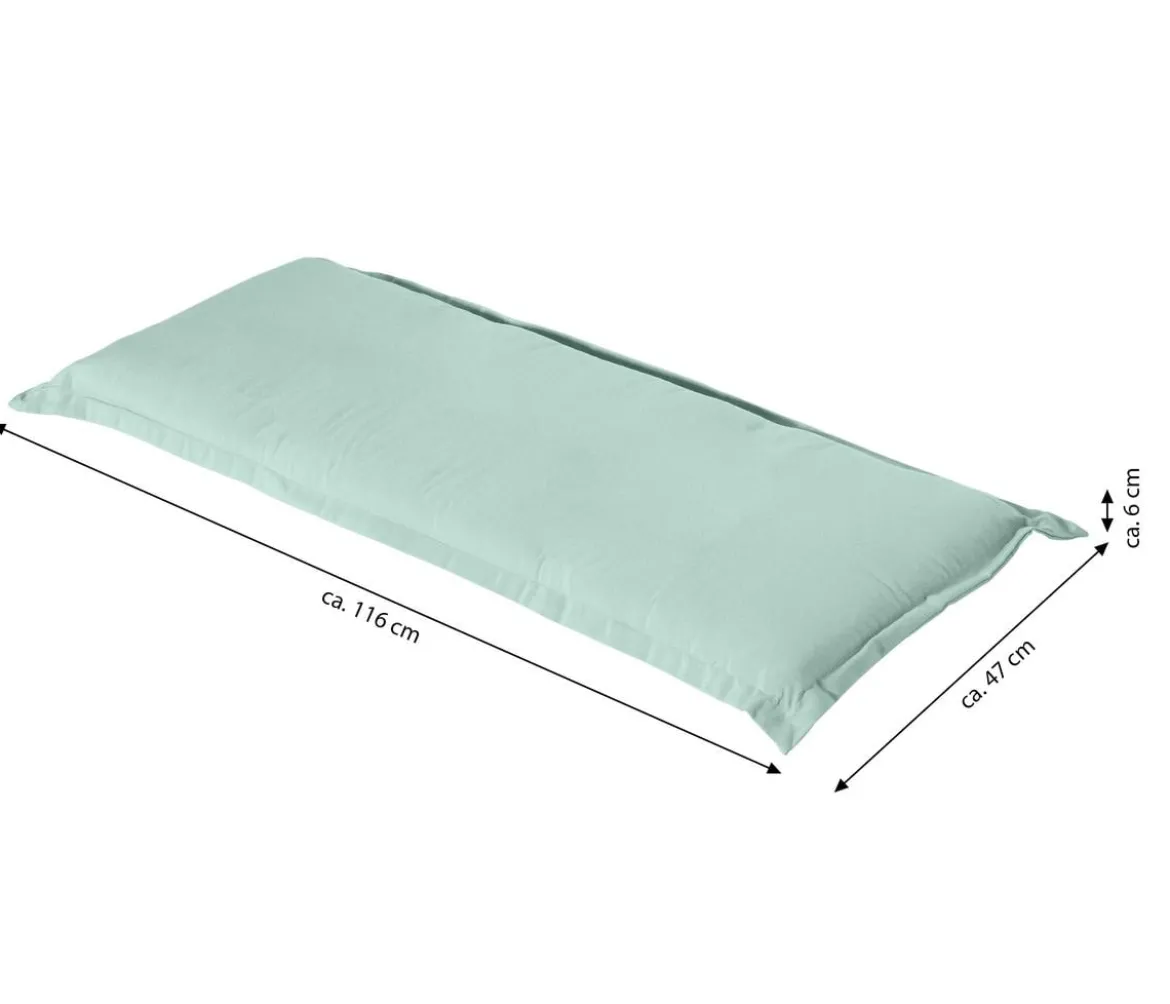 Dehner Bankauflage Veneto 2-Sitzer, ca. B116/H6/T47 cm