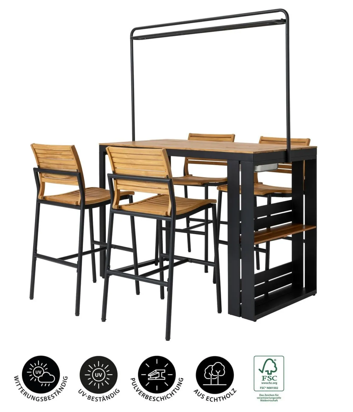 Dehner Barset New Jersey, 5-teilig
