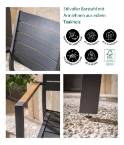 Dehner Barstuhl Montpellier, ca. B55,5/H113/T56,5 cm