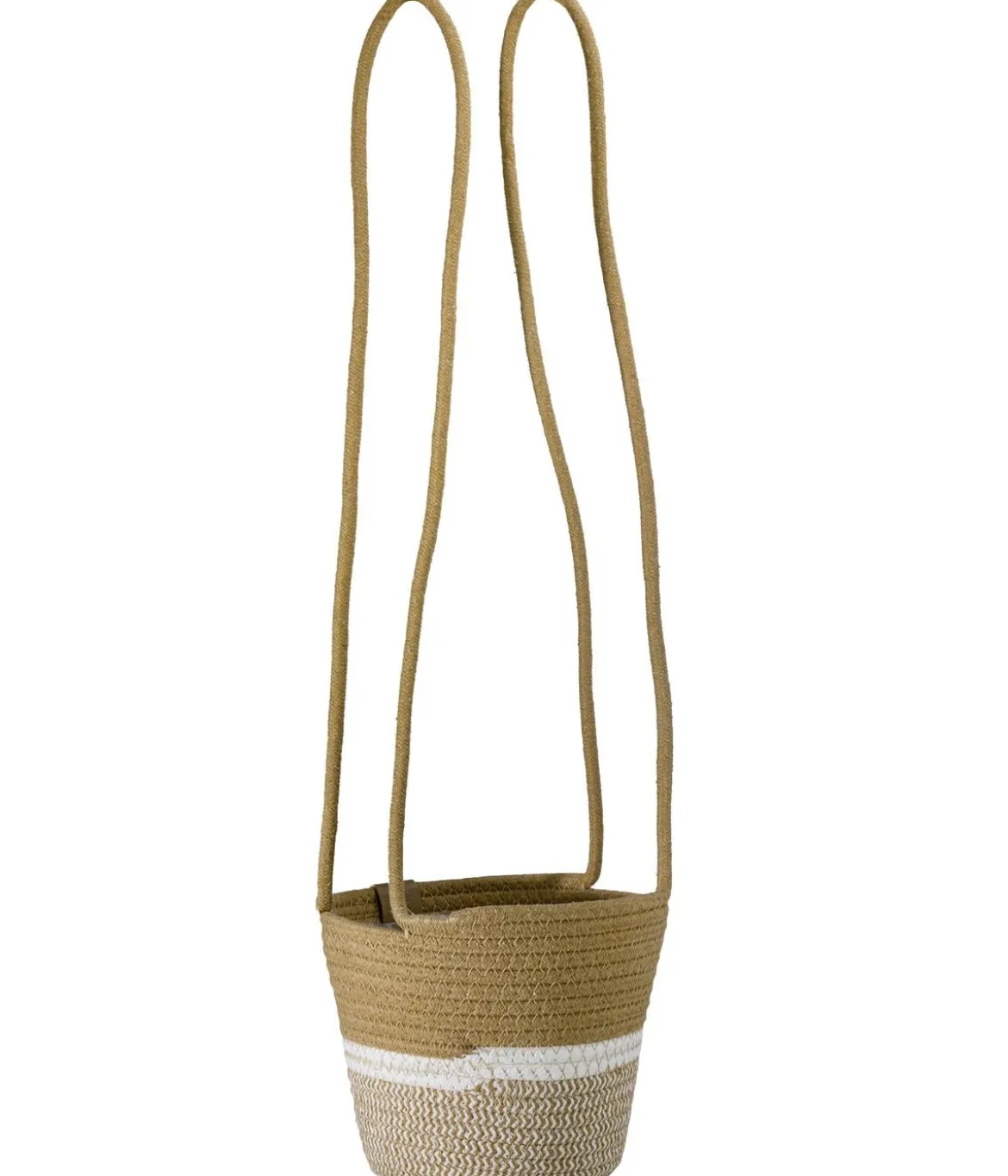 Dehner Baumwoll-Ampel Harmony, natur/weiß, ca. Ø18 cm