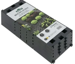Dehner Beetplatten für den Garten, anthrazit, 5 Stk.