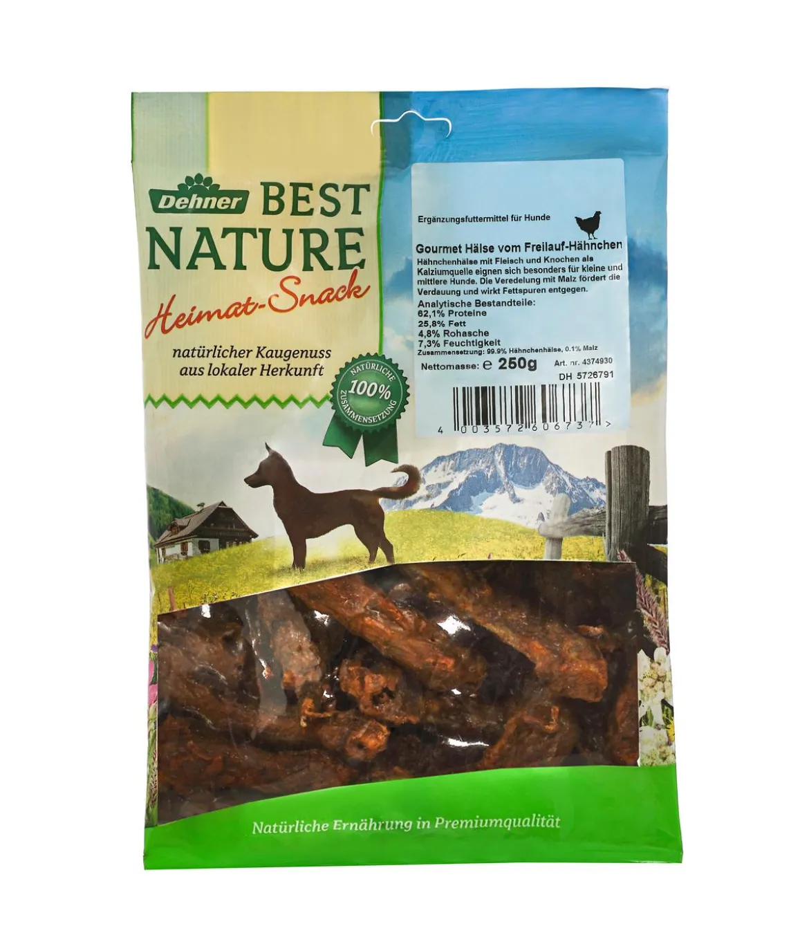 Dehner Best Nature Hundesnack Gourmet Hälse vom Freilauf-Hähnchen