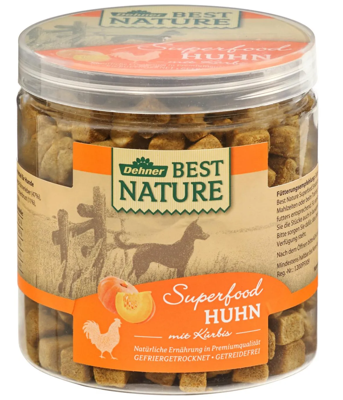 Dehner Best Nature Hundesnack Superfood Huhn mit Kürbis