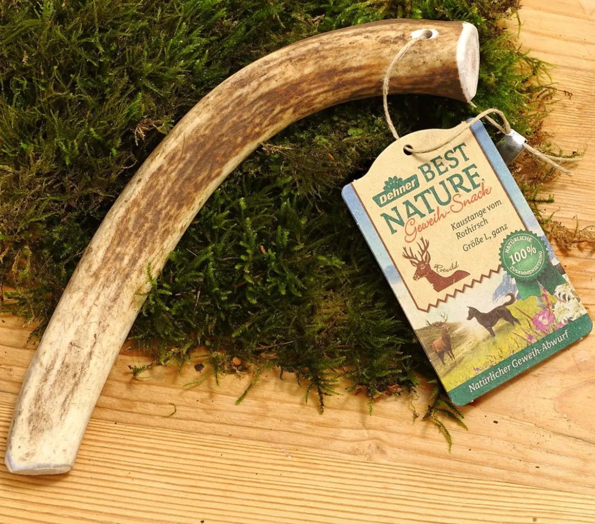Dehner Best Nature Hundesnack Kaustange vom Rothirsch, ganz
