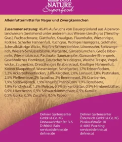 Dehner Best Nature Kleintierfutter Superfood Block