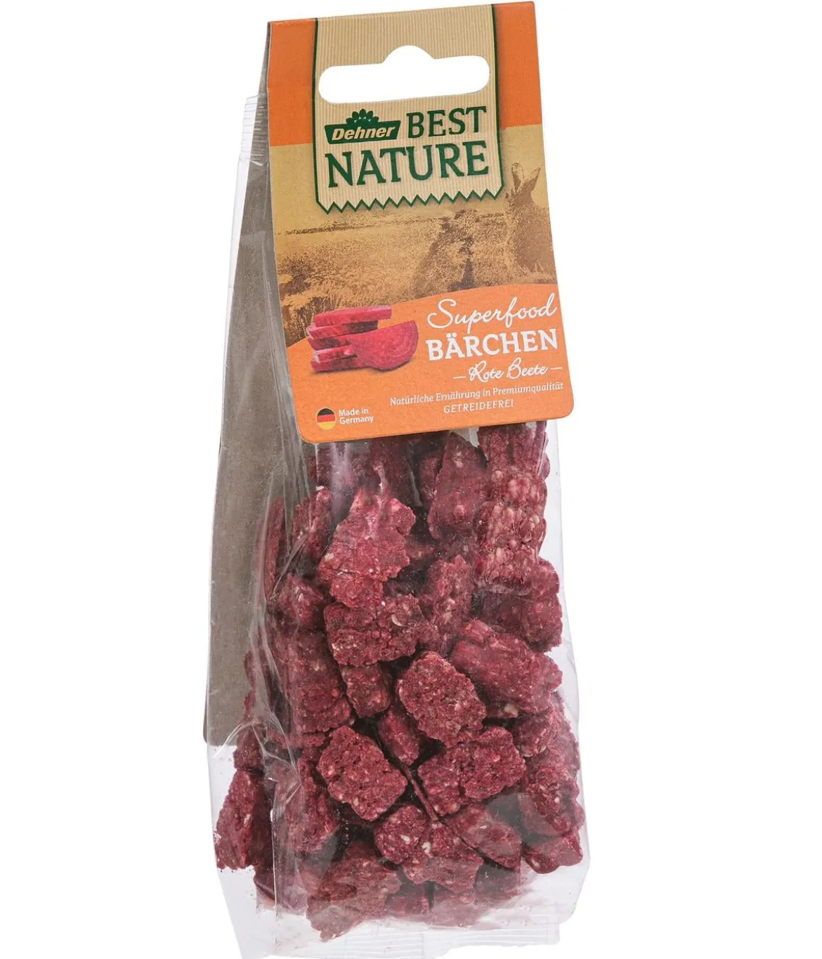 Dehner Best Nature Nagersnack Superfood Bärchen Rote Beete, 100 g