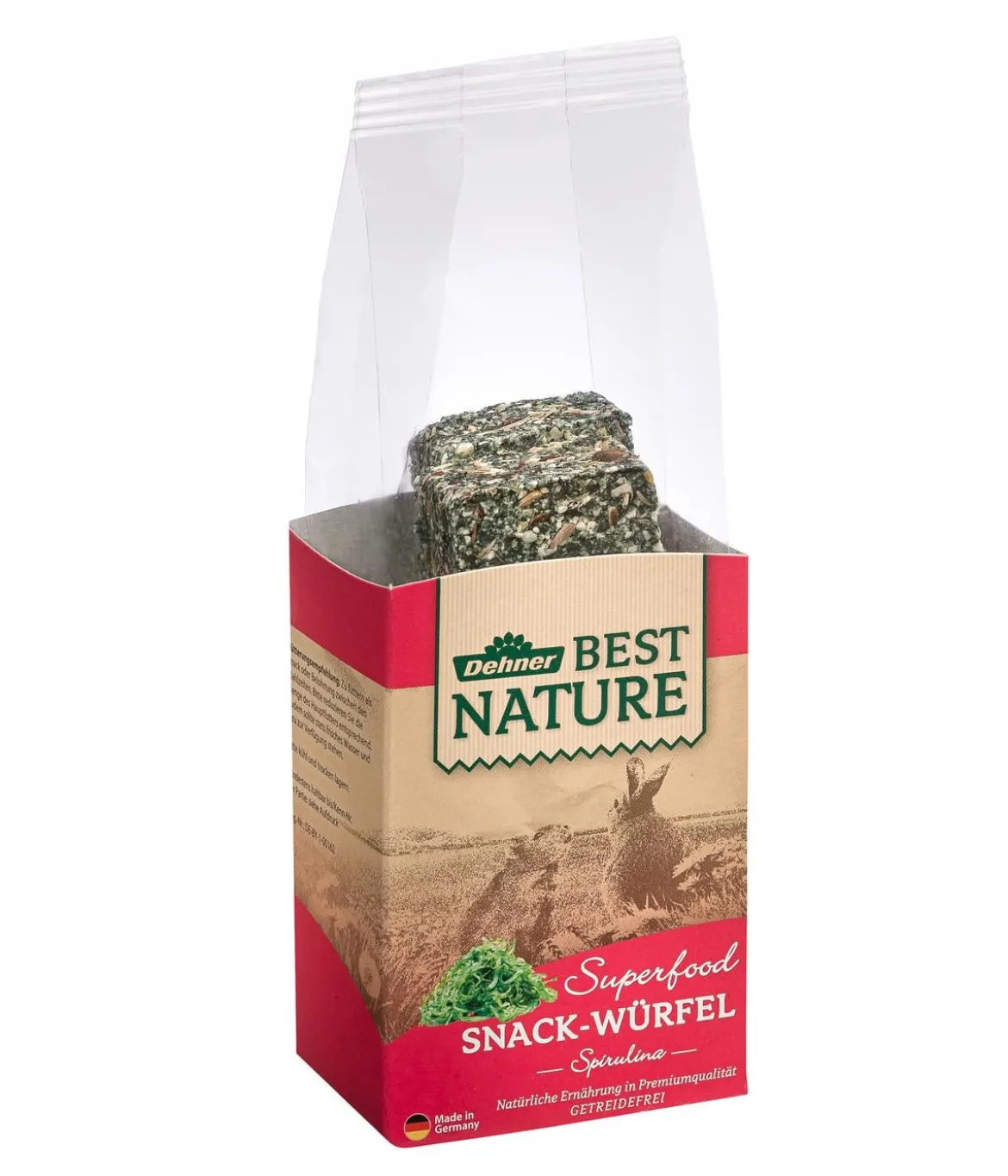 Dehner Best Nature Nagersnack-Würfel Superfood Spirulina