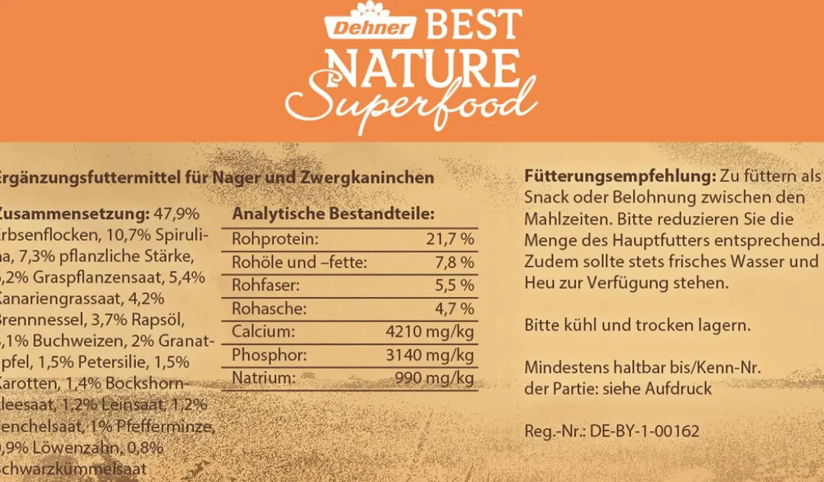 Dehner Best Nature Nagersnack-Würfel Superfood Granatapfel