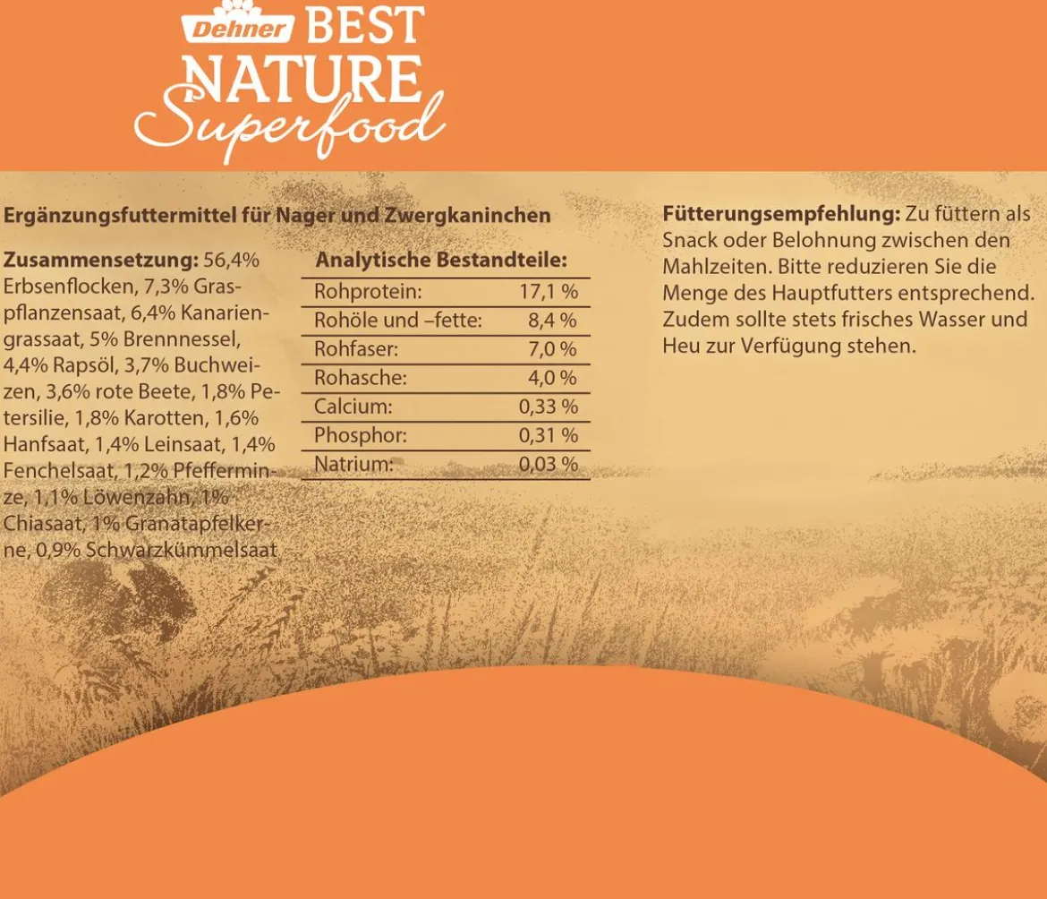 Dehner Best Nature Nagersnack Superfood Sticks Chia & Granatapfel