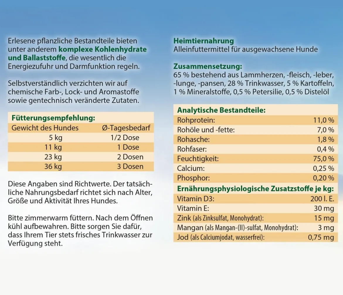 Dehner Best Nature Nassfutter für Hunde Adult