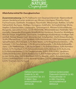 Dehner Best Nature Zwergkaninchenfutter Superfood Mix