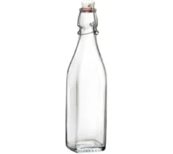 Dehner Bügelverschlussflasche Vierkant, 500 ml