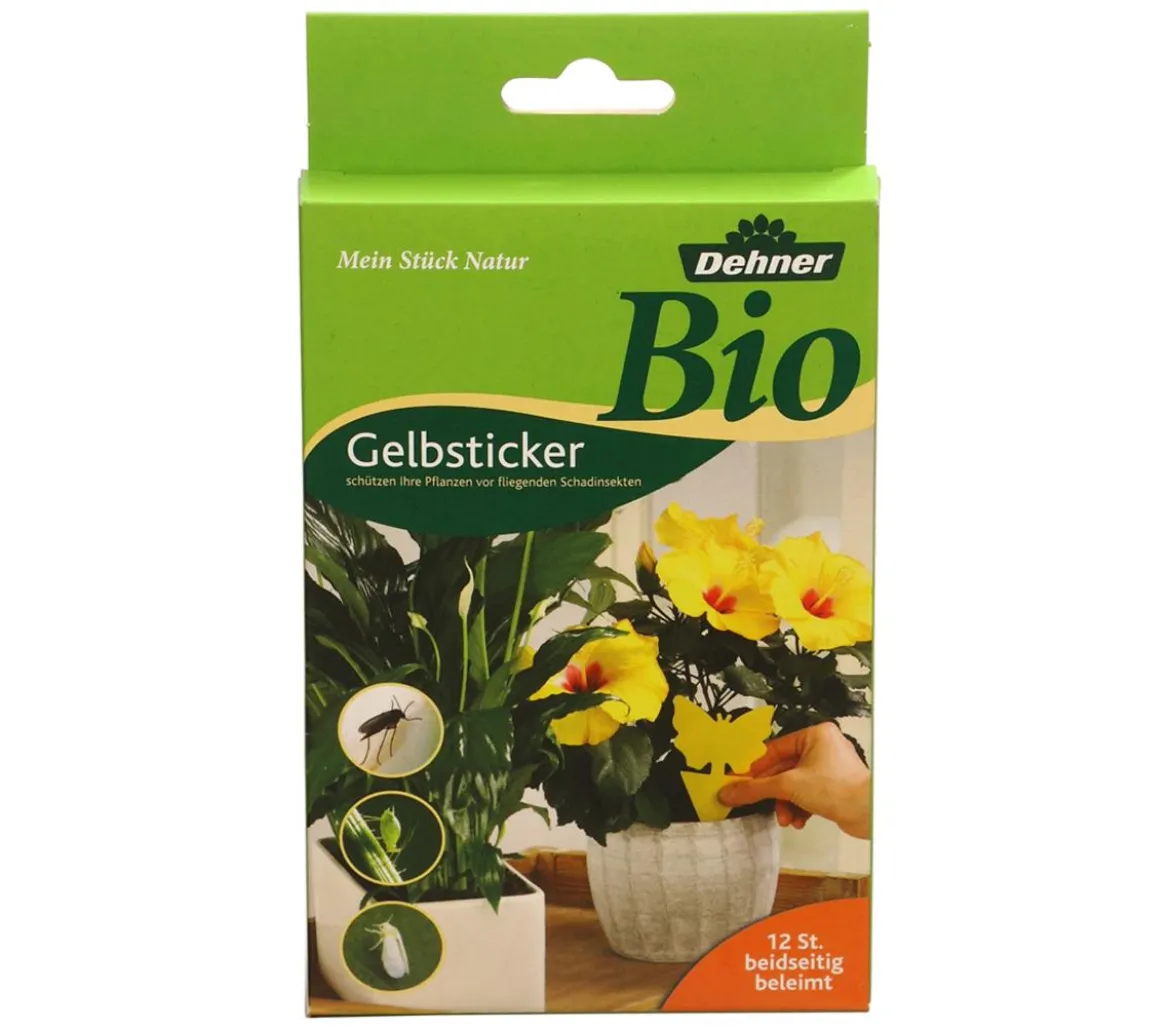 Dehner Bio Gelbsticker, 12er-Set