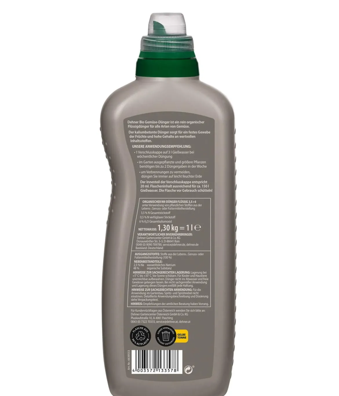 Dehner Bio Gemüse-Dünger, flüssig, 1 l
