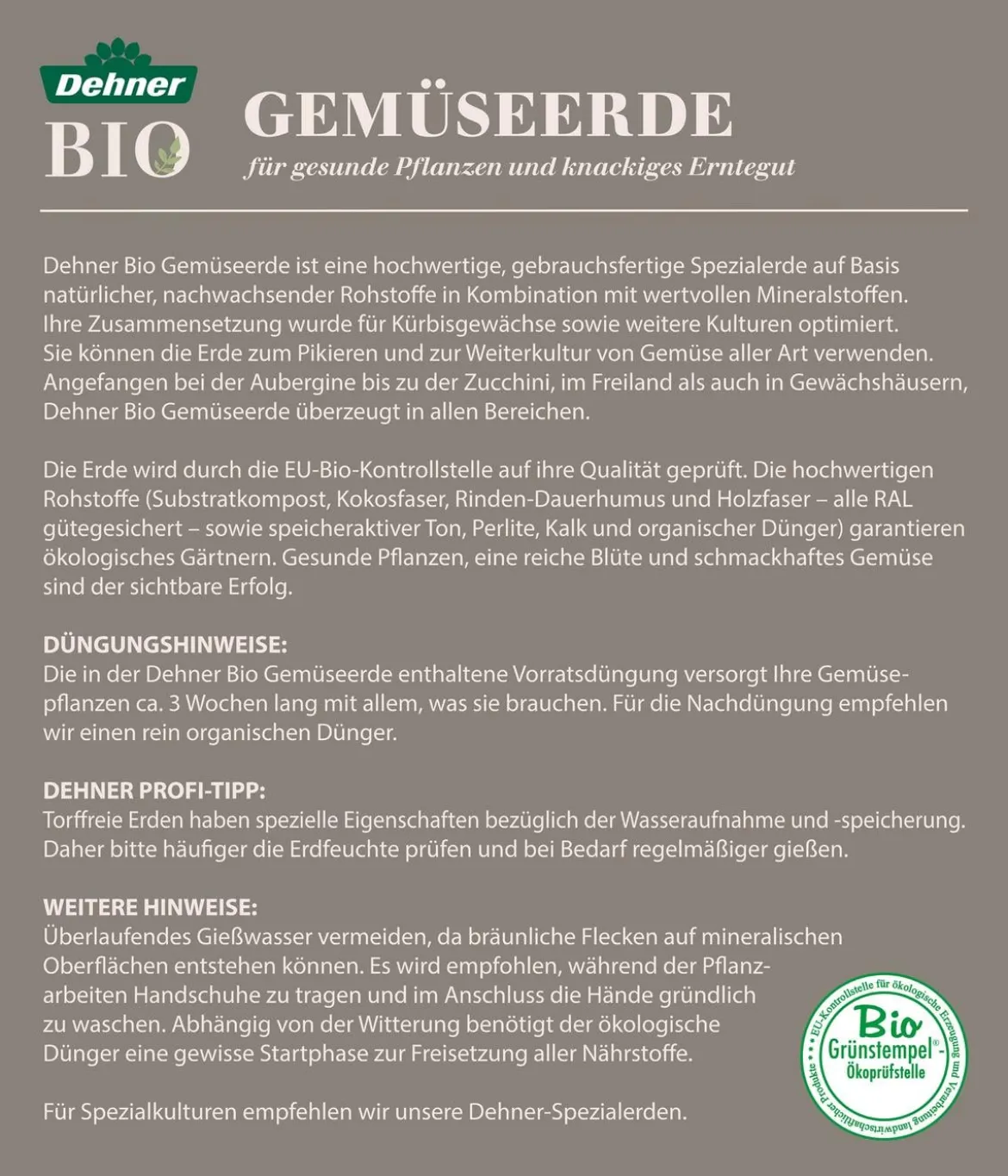 Dehner Bio Gemüseerde, 48 x 40 Liter