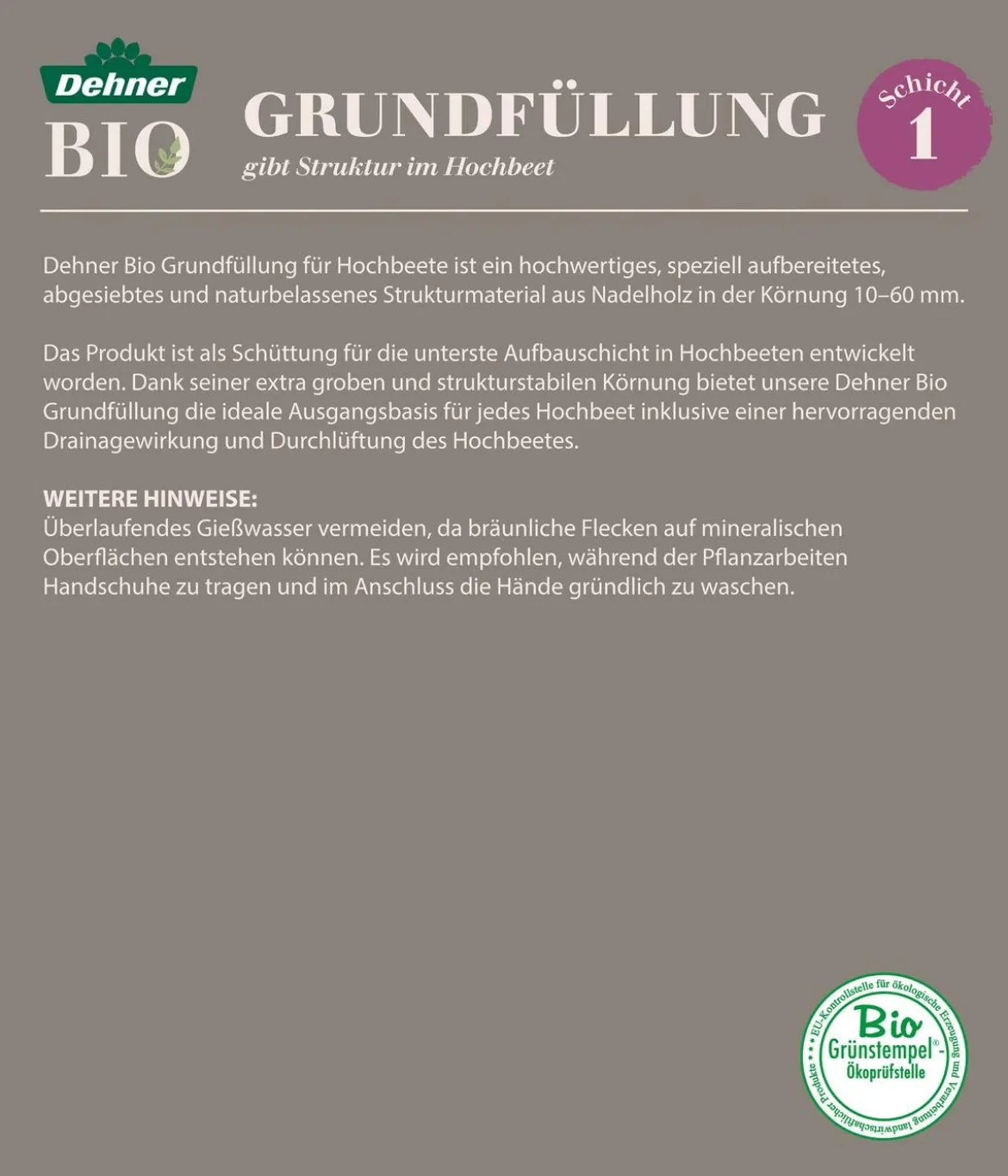 Dehner Bio Hochbeet-Grundfüllung, 50 l