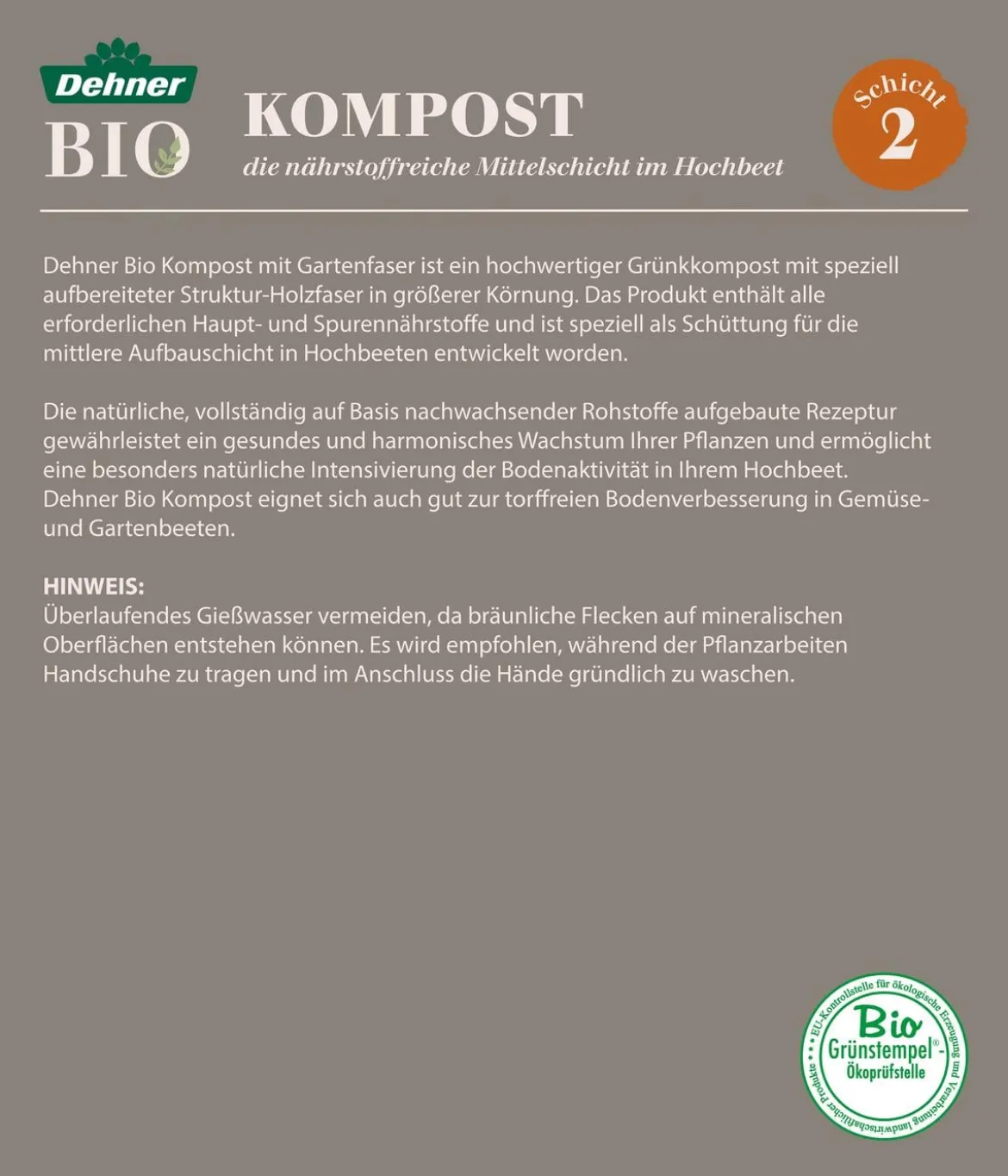 Dehner Bio Hochbeet-Kompost, 40 l