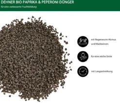 Dehner Bio Paprika- und Peperoni-Dünger, 750 g