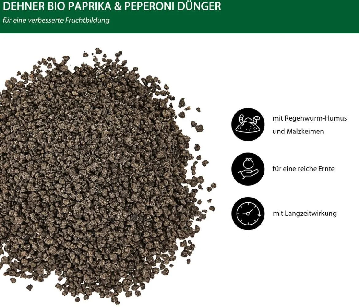 Dehner Bio Paprika- und Peperoni-Dünger, 750 g