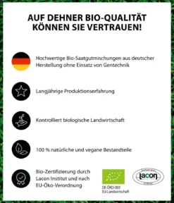 Dehner Bio Rasen-Nachsaat, 500 g