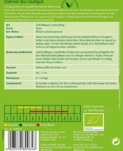 Dehner Bio-Samen Schnittlauch 'Staro'