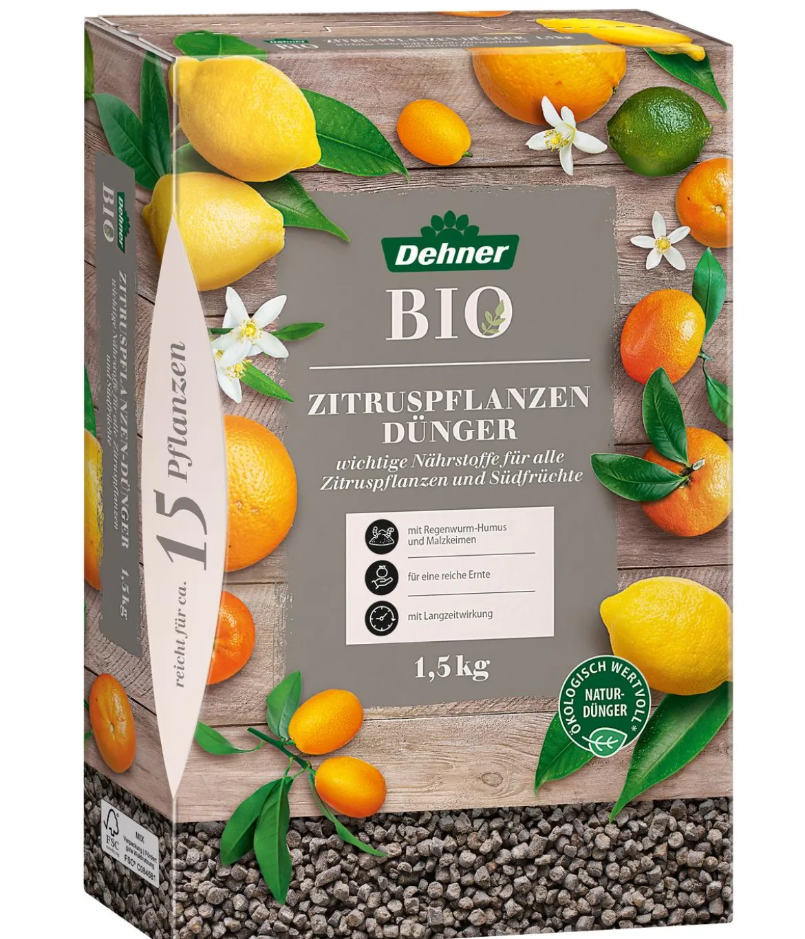 Dehner Bio Zitruspflanzen-Dünger, 1,5 kg