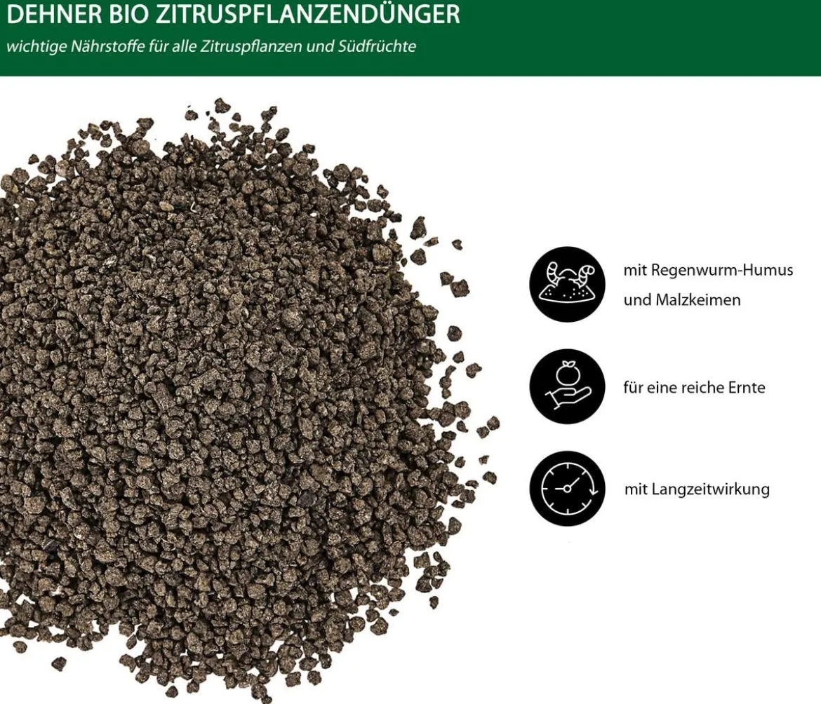 Dehner Bio Zitruspflanzen-Dünger, 1,5 kg