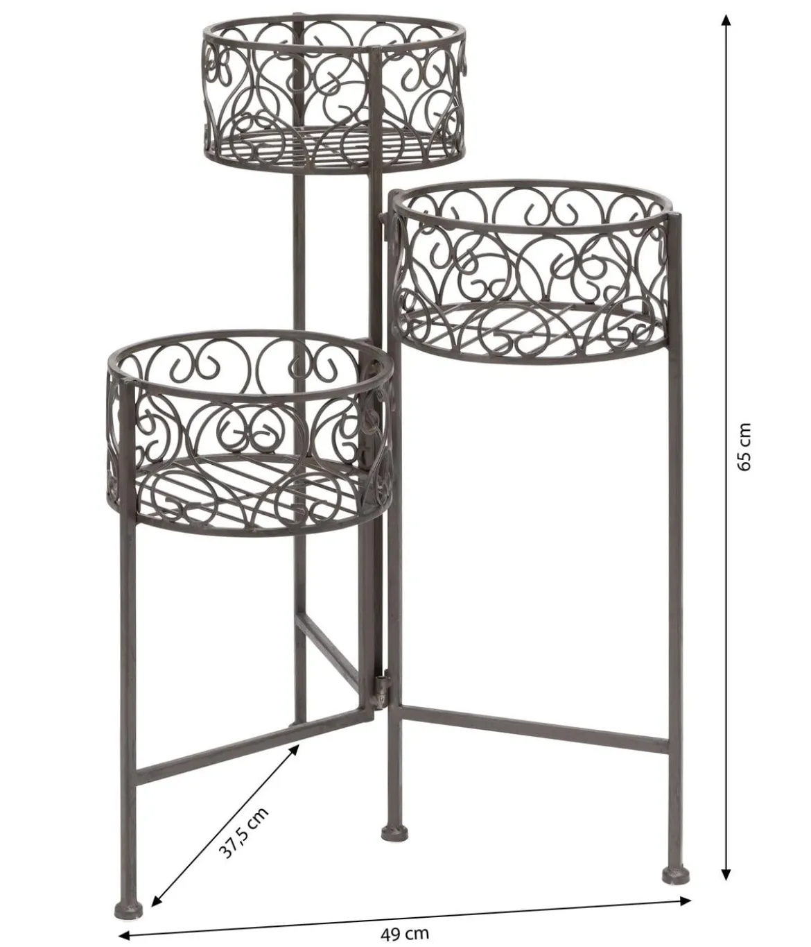 Dehner Blumenhocker Antik, ca. B49/H65/T37,5 cm
