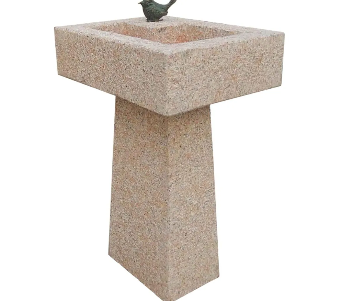 Dehner Bronze-Vogel für Granit-Vogeltränke, ca. B10/H5/T4 cm