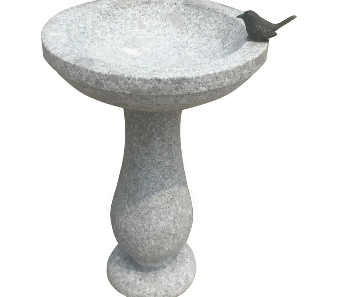 Dehner Bronze-Vogel für Granit-Vogeltränke, ca. B10/H5/T4 cm