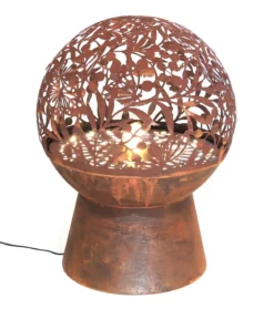 Dehner Cortenstahl-Gartenbrunnen Floral, ca. H66 cm