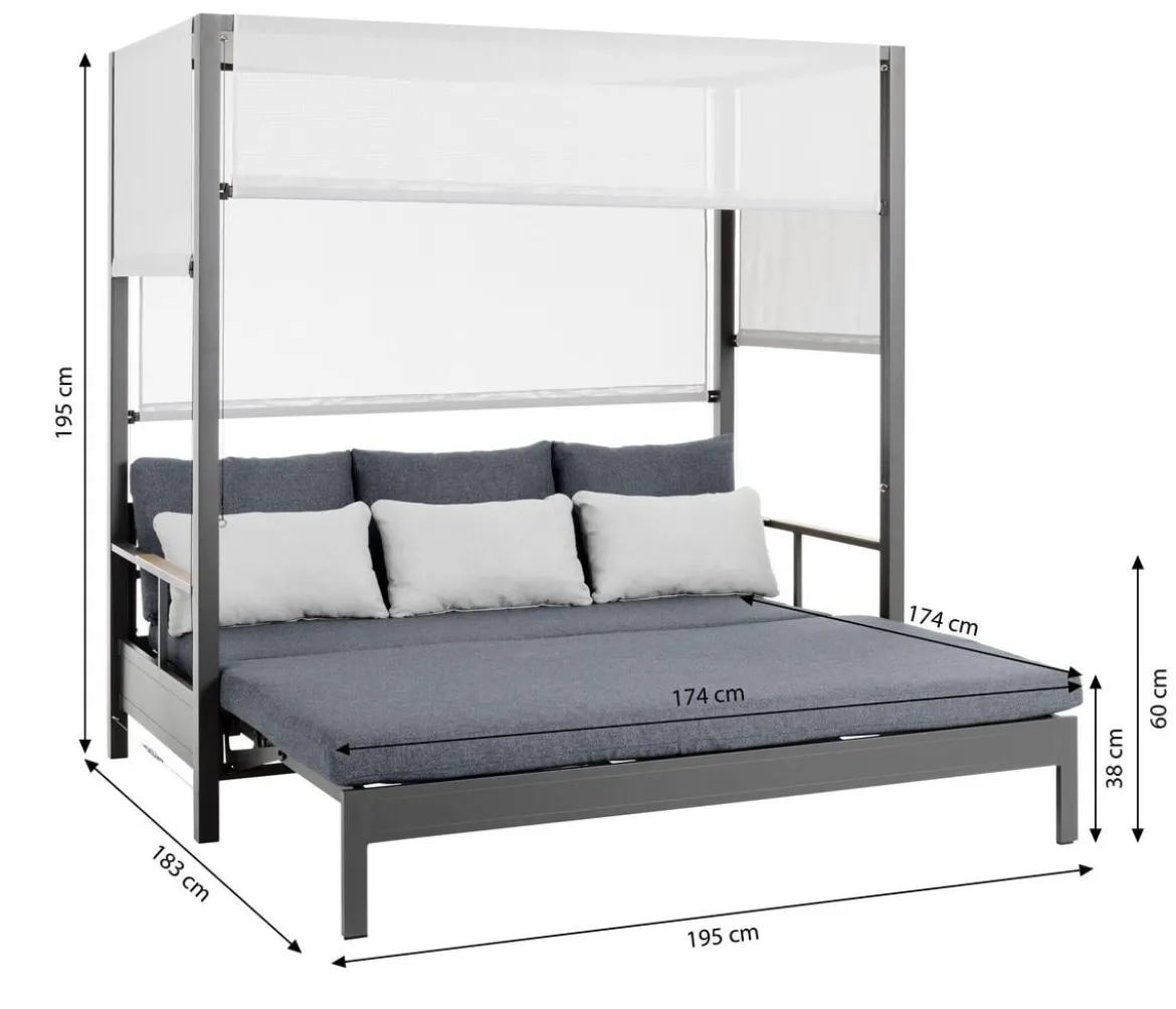 Dehner Daybed Hollywood, ca. B195/H195/T183 cm