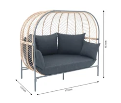 Dehner Daybed Venezia, ca. B172/H153/T112 cm