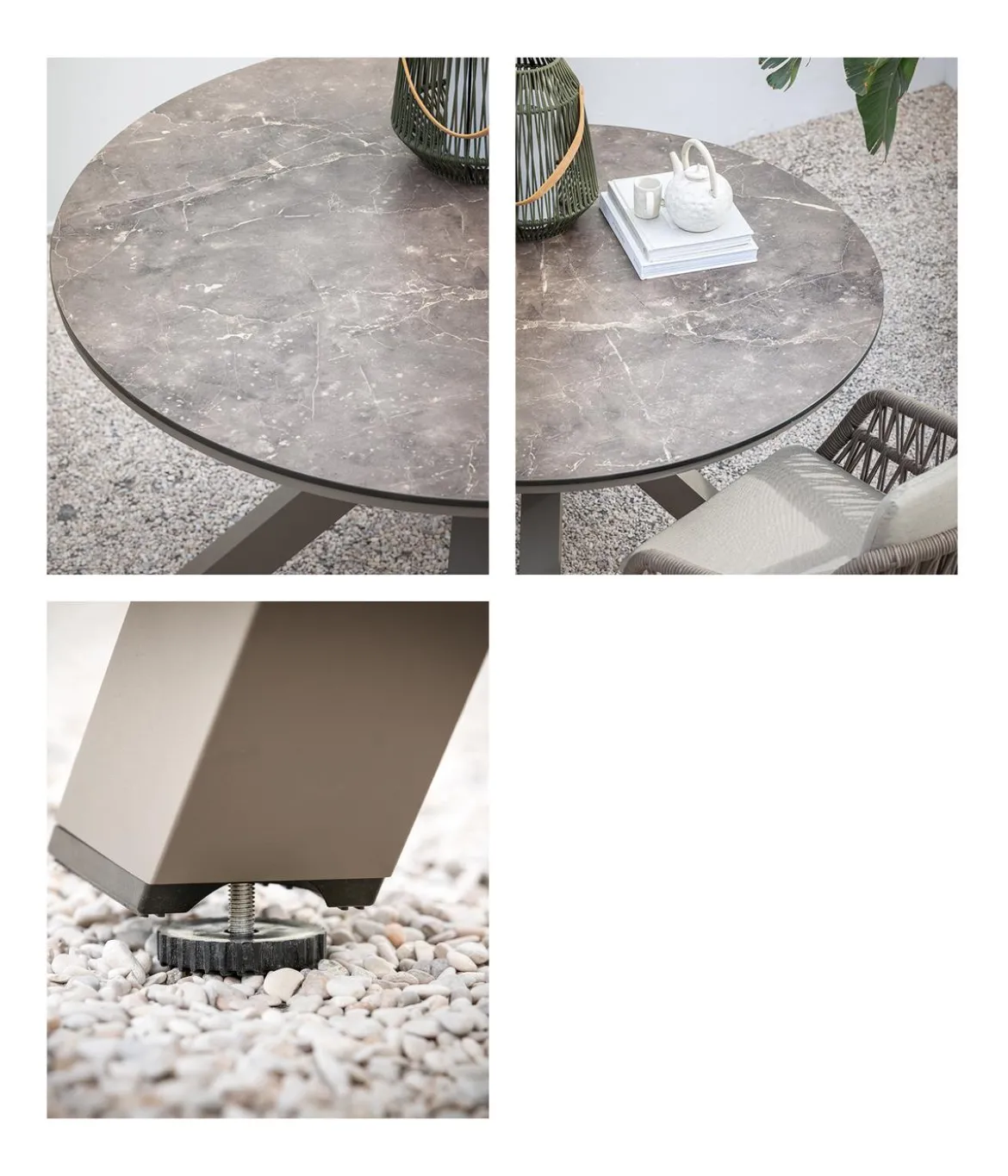 Dehner Diningtisch Marseille, ca. Ø120/H75 cm