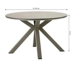 Dehner Diningtisch Marseille, ca. Ø120/H75 cm