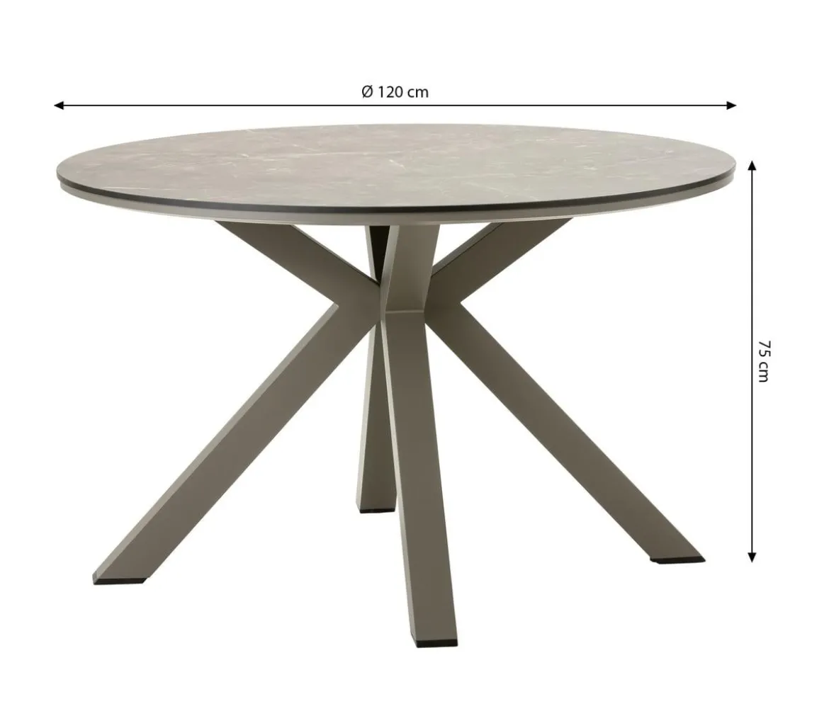 Dehner Diningtisch Marseille, ca. Ø120/H75 cm