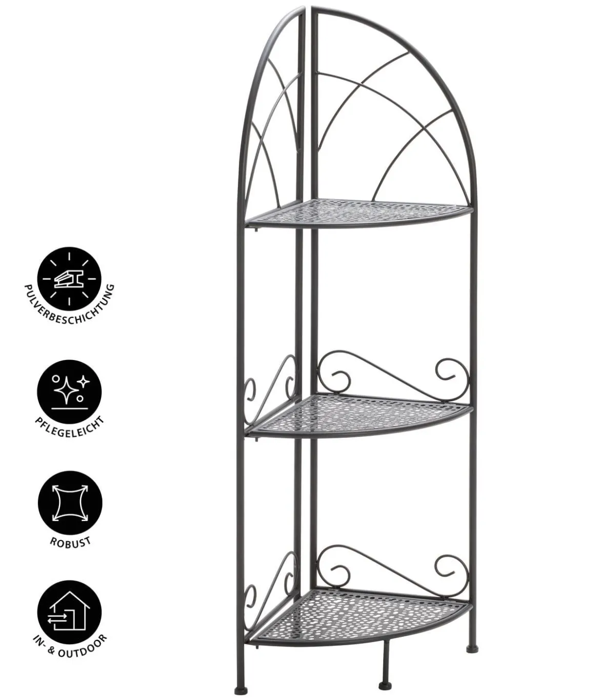 Dehner Eckregal Luca, ca. B31/H111/T31 cm