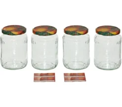 Dehner Einkochglas, 720 ml, 4er-Set