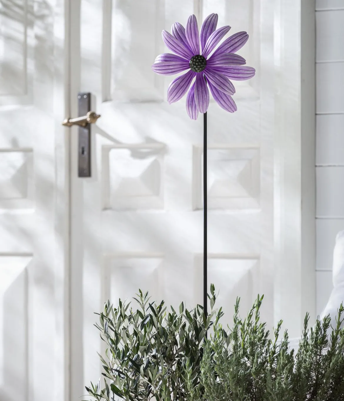 Dehner Eisen-Windrad Blume, ca. H115 cm