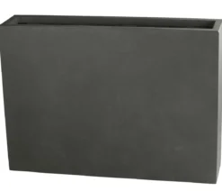 Dehner Fiberglas-Kasten, rechteckig, grau, ca. B118/H85/T26 cm