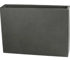 Dehner Fiberglas-Kasten, rechteckig, grau, ca. B118/H85/T26 cm