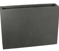Dehner Fiberglas-Kasten, rechteckig, grau, ca. B118/H85/T26 cm